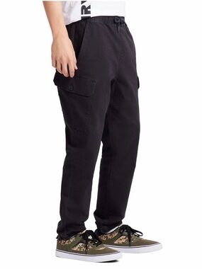 Airwalk Black Cargo Drawstring Jogger Pants Mens Stretch Utility Streetwear XL